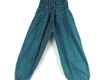 Tania Cotton Pantaloon Harem in One size Adult Unisex. Yoga Pants, Gypsy Pants, High Crotch festival pants SKU 844-9392