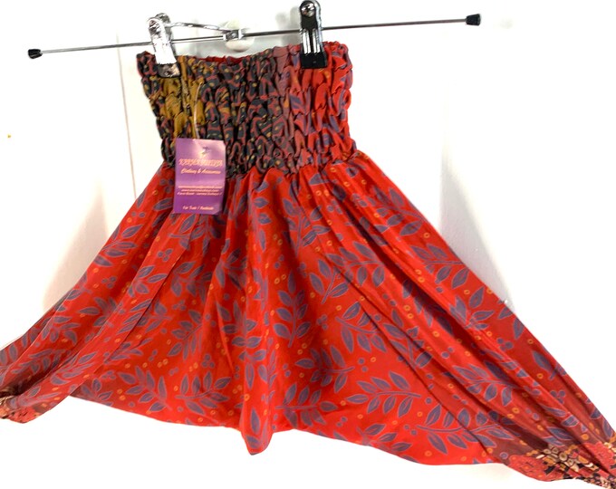 Child Size 3 Silk Harem Pants, Children's Afghans, drop-crotch, Ali Baba, yoga, unisex kids trousers.