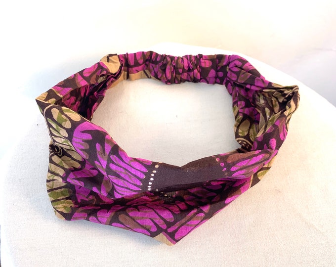 Cotton Washable Headband Face Mask. dust mask, bandana, scrunchies FIT Head circumference 19” to 23”