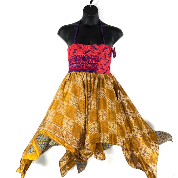2XL Bust Agetha Midi Silk Fairy Dress