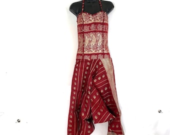 Vivienne Jumpsuit In Silk Brocade. One size. Womens Corset Dungarees (SKU:550-3162)