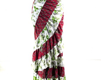 Kezia Gypsy Silk Wrap Skirt - Can be worn as a dress  (SKU:930-9933)