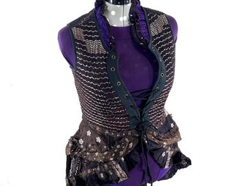 3XL Isabella Corset  Dress - Steampunk - Silk Brocade (SKU:2001-9588)