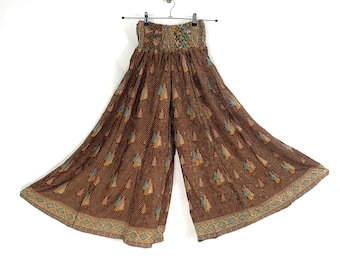 Eloise Culottes. Summer Silk, One size with Elasticated Waist. Palazzo Pants, Wide Leg, Flow pants Why buy boring?