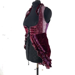 Celeste Velvet Underbust Corset Dress with adjustable skirt UK-XL (SKU:2124-9520)