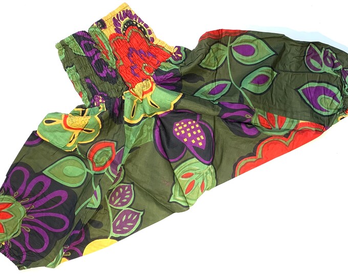 Child Size 3 Toddler, Cotton Harem Pants, Kids Drop-Crotch Trousers, Ali Baba, Afghan Pants
