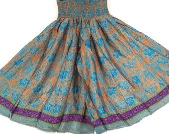 2XL Emilie Short Leg Culottes in Summer Silk, One-Size Plus Plus with Elasticated Waist. (Wide Leg Palazzo Pants)  SKU:823-6194