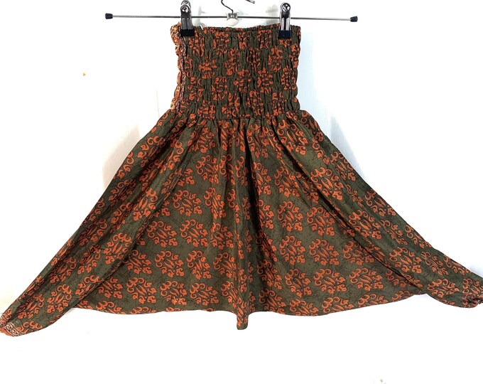 Child Size 5, Silk Harem Pants, Kids Drop-Crotch Trousers, Ali Baba, Afghan Pants.