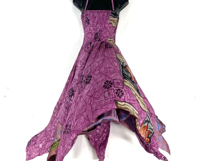 Aurora Fairy Dress, Long Summer Silk Tall Girl Sundress 45" (One Size  SKU:902-10592)