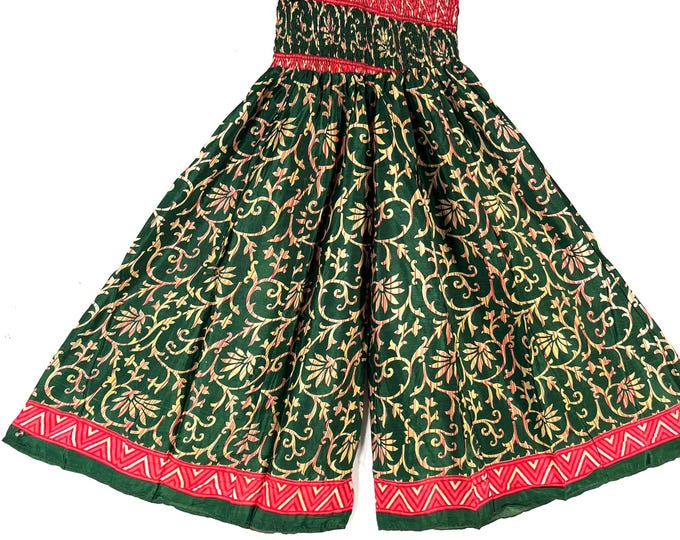 Corlissa Plus Plus Size Culottes in Summer Silk with 2XL Elasticated Waist, Great for a fuller figure. (Wide Leg Palazzo Pants) SKU:837-8636