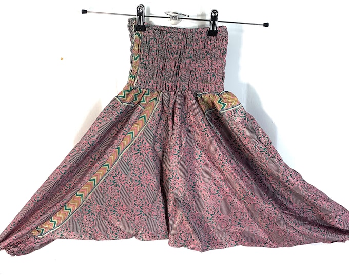 Child Size 5, Silk Harem Pants, Kids Drop-Crotch Trousers, Ali Baba, Afghan Pants.