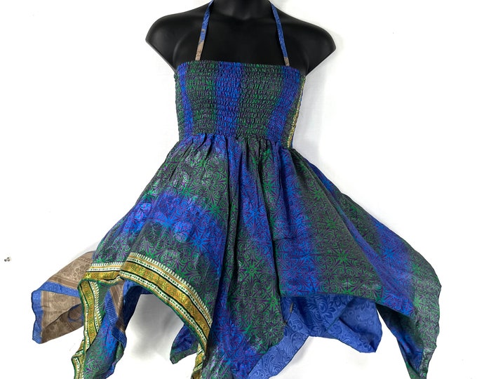 Gina Fairy Dress - Plus Size - 38" Long - Summer Silk (SKU:906-7842)