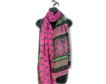 Light Silk Scarf. 78” (198cm) long & 30” (76cm) wide. comes in a  Special Gift Bag.  The classic beautiful gift for her