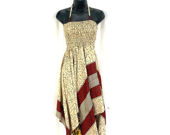 Adeline Summer Silk Fairy Dress Long 40" in One Size. SKU:902-0017
