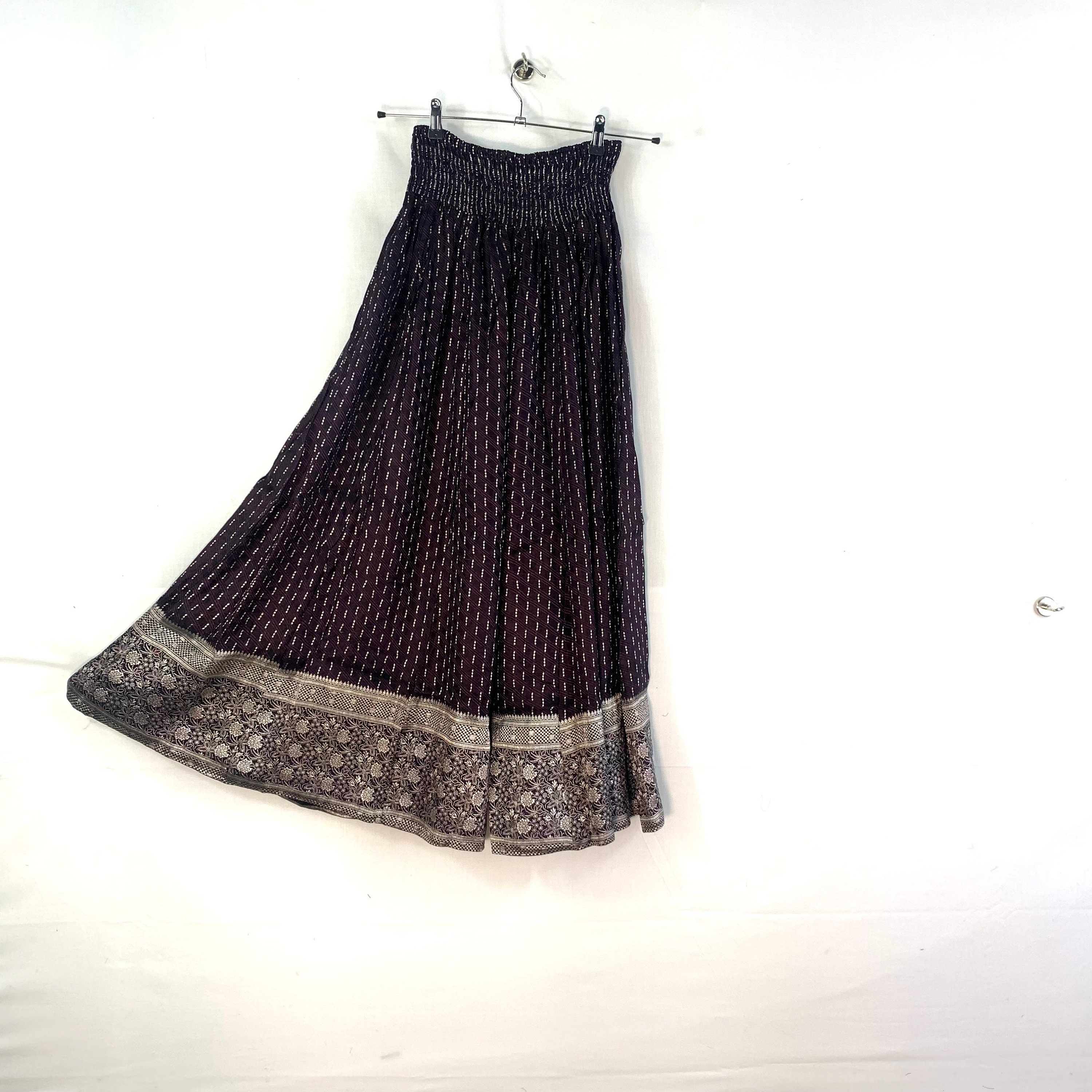 Juliana Plus Size Culottes. Silk Brocade With XL Elasticated - Etsy UK