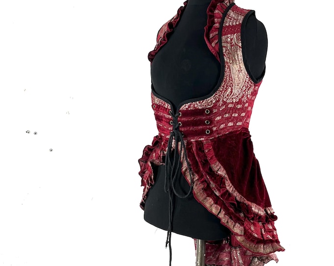 M. Celeste Velvet Underbust Corset Dress with adjustable skirt SKU:2122-9501