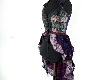 S Varuna Corset Dress - Silk Brocade (SKU:2002-7506)