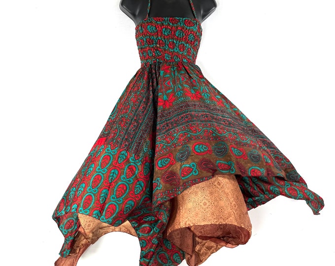 Tatiana Fairy Dress 43" (109cm) Length, One size, Silky Summer, Bohemian, hippie, boho, gypsy, princess. SKU: 902-7245
