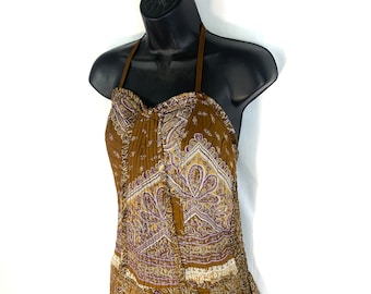 Cosima Jumpsuit - Harem Style. Silk, One size. All in one. Women's Dungarees Adult Romper Suit