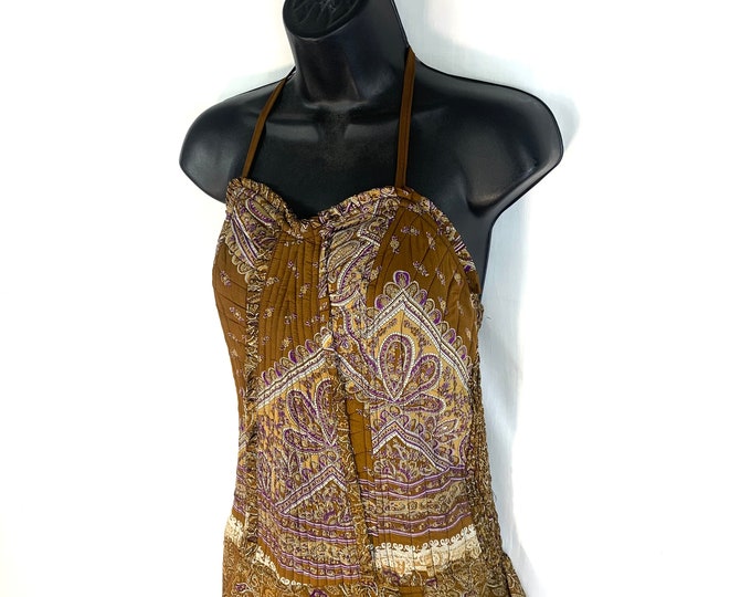 Cosima Jumpsuit - Harem Style. Silk, One size. All in one. Women's Dungarees Adult Romper Suit