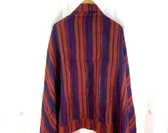 Copper Purple Cosy Blanket 4 parties festivals & snuggling. A lovely soft touch, very warm, nice and lightweight Shawl Blanket Scarf Throw.