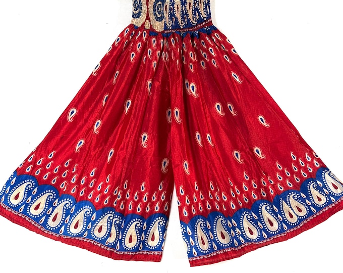 Eloise Culottes in Summer Silk, One size trousers with Elasticated Waist. (Wide Leg Palazzo Pants)  SKU:830-8687