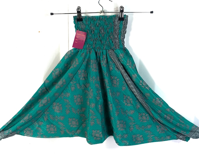 Child Size 5, Silk Harem Pants, Kids Drop-Crotch Trousers, Ali Baba, Afghan Pants.
