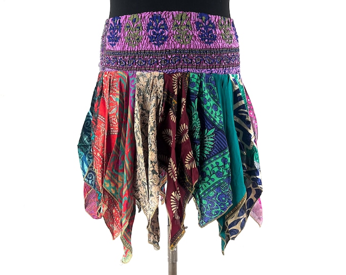 XL. Lilly Short Plus Size Mini Skirt. Harem style waist gives comfortable fit & flexibility. SKU:748-9442