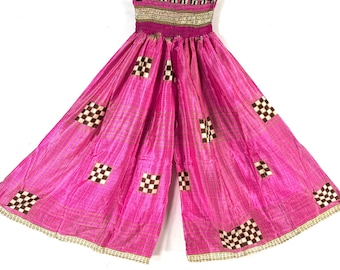 2XL Corlissa Culottes -  Wide Leg Palazzo Pants - Summer Silk (SKU:837-8666)