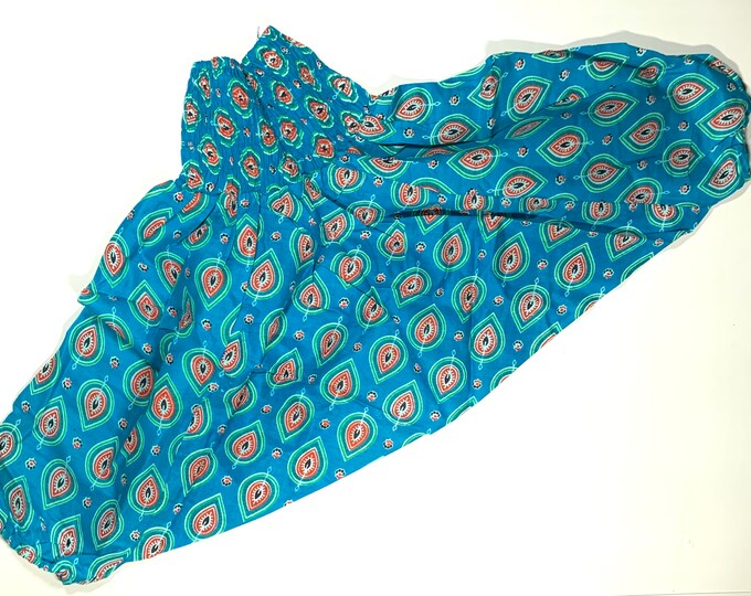 Child Size 3 Toddler, Cotton Harem Pants, Kids Drop-Crotch Trousers, Ali Baba, Afghan Pants