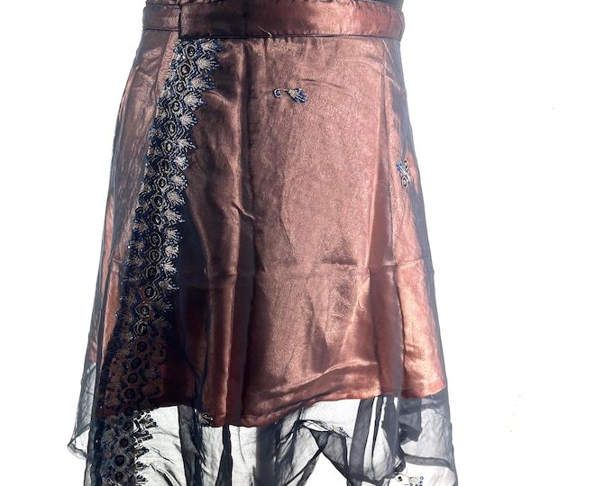 Aari Tari Mini Wrap Skirt - 2 layer (SKU:2010-9861)