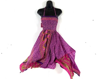 Tatiana Fairy Dress 41" (104cm) Long, One Size; Silk Maxi Summer Dress, Tall Girl Sundress, SKU: 902-9238