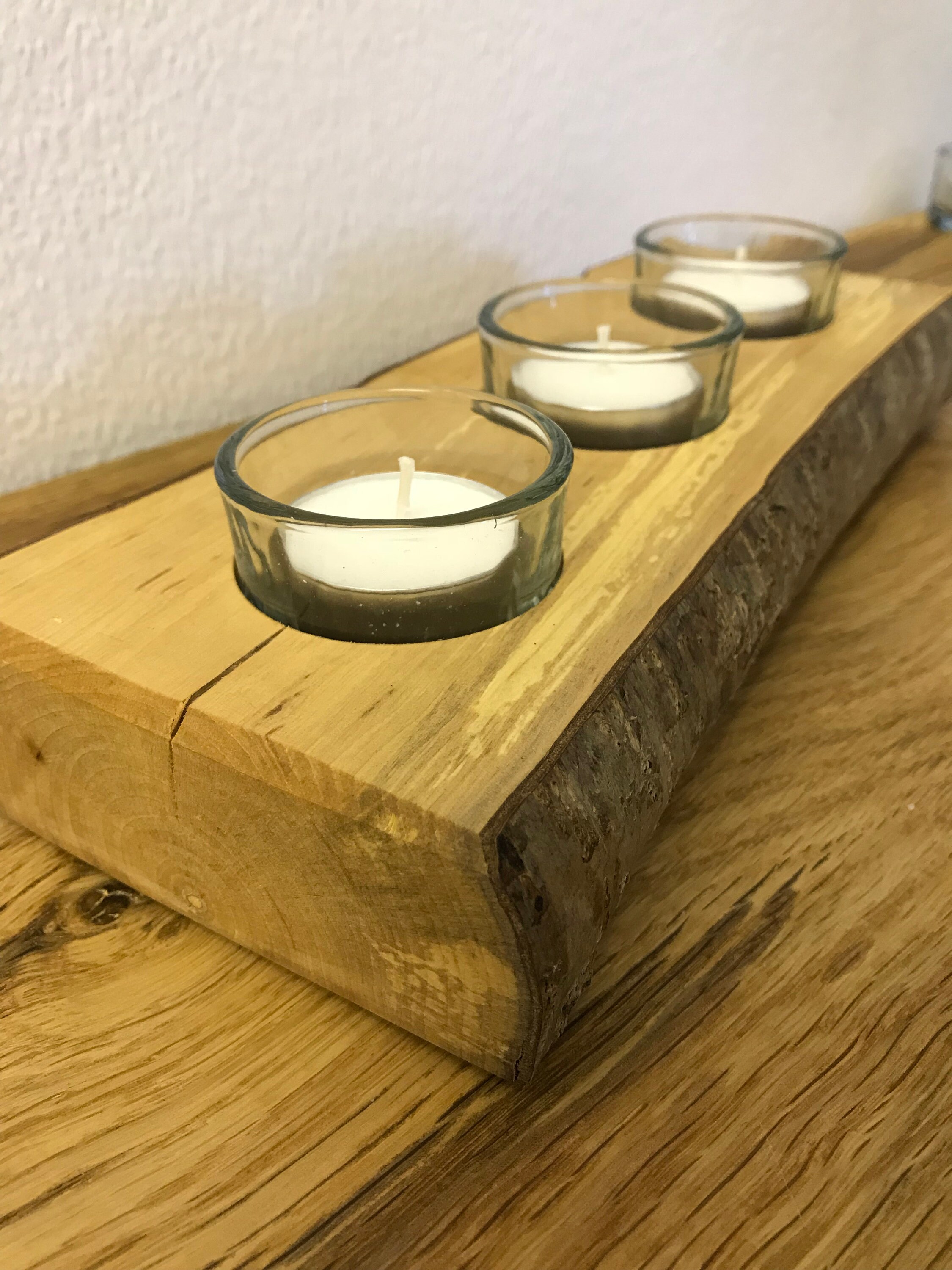 Live Edge Candle Holder / Wooden Candle Holder / Tealight Etsy