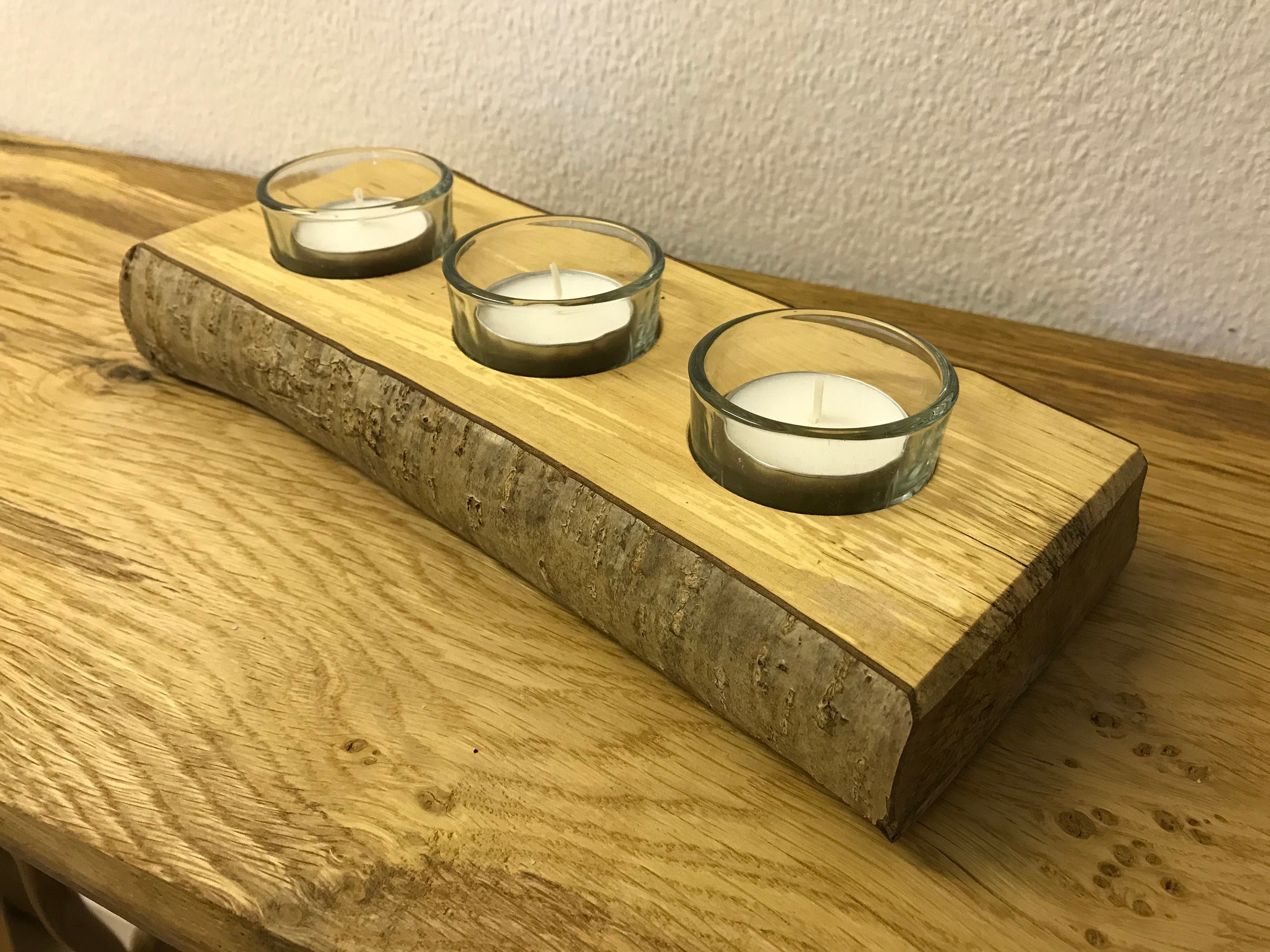 Live Edge Candle Holder / Wooden Candle Holder / Tealight Etsy