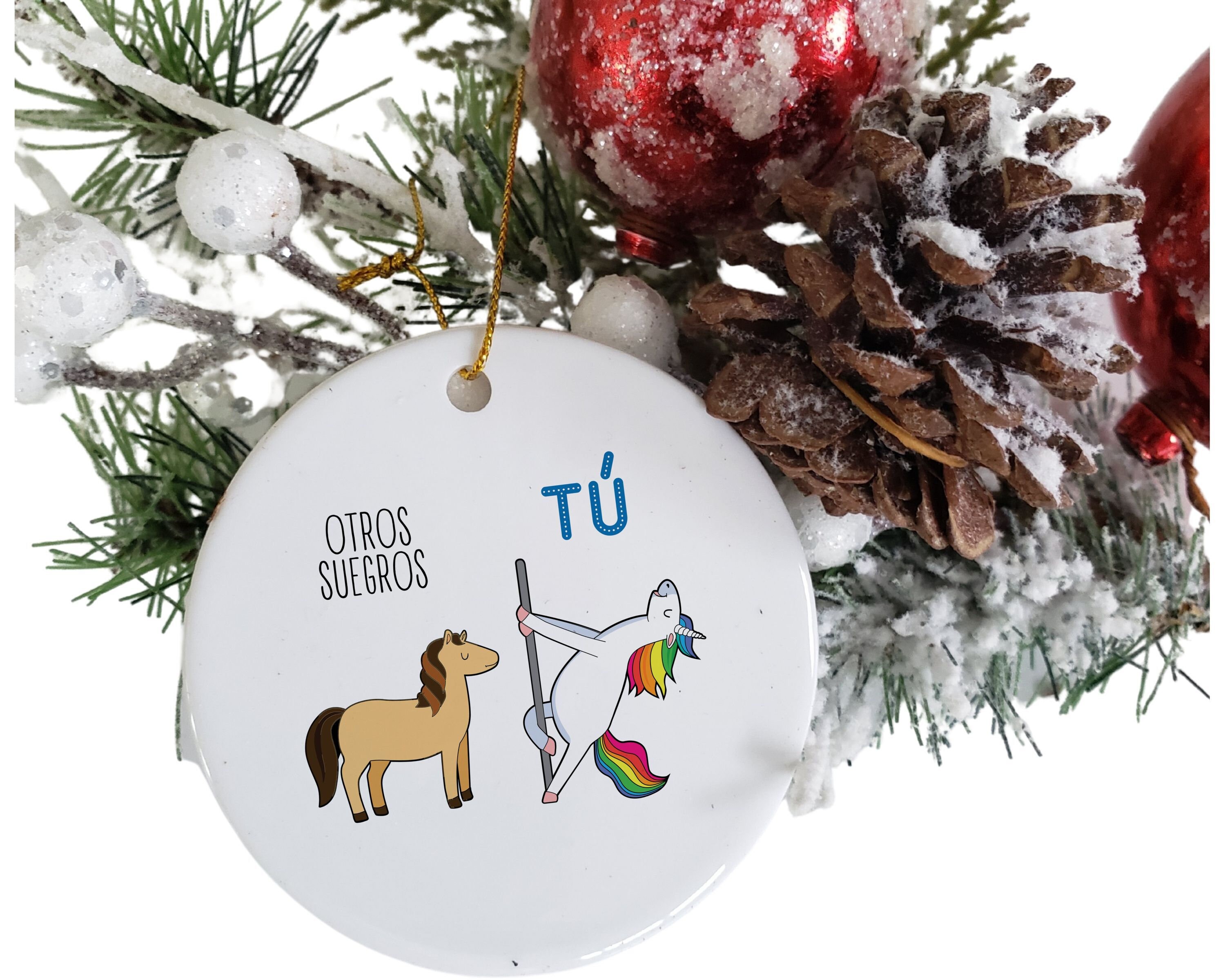 Spanish Christmas Ornament Suegro Gift Appreciation Ceramic Etsy