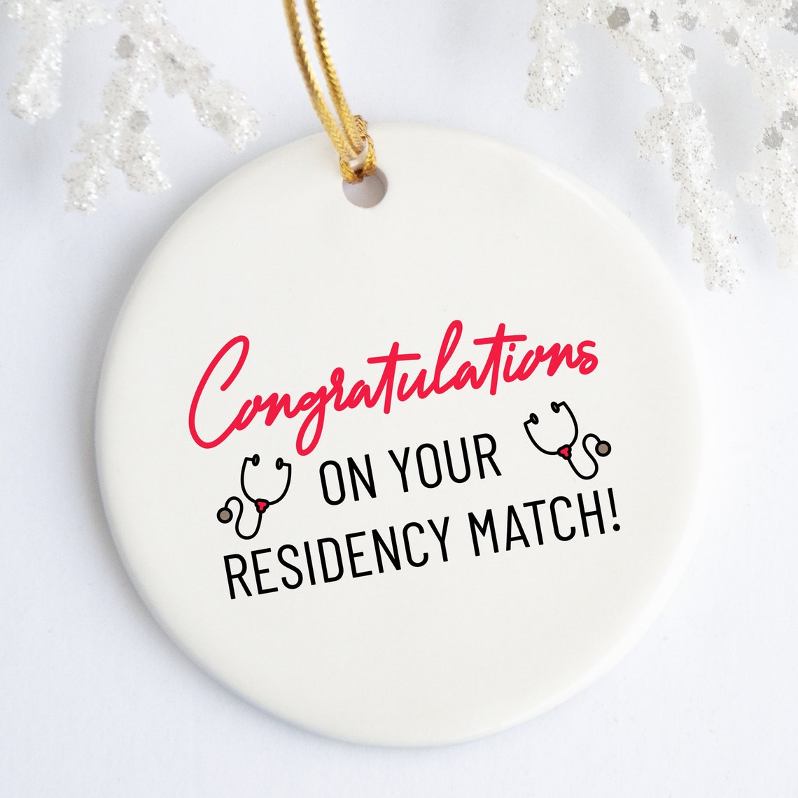 Match Day Ornament Residency Gift Medical Student Ceramic