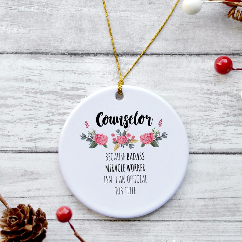 Counselor Ornament Funny Counselor Gift Counselor Thank You Etsy