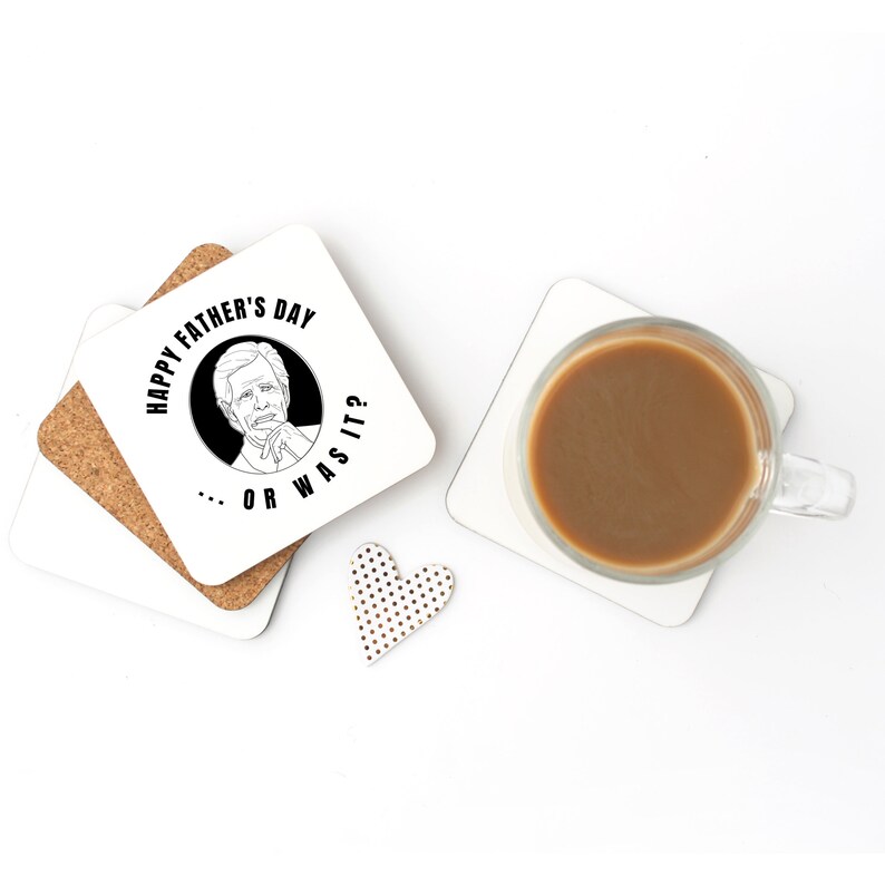 Dateline Idol Coaster Funny Fathers Day Cork Coasters ...