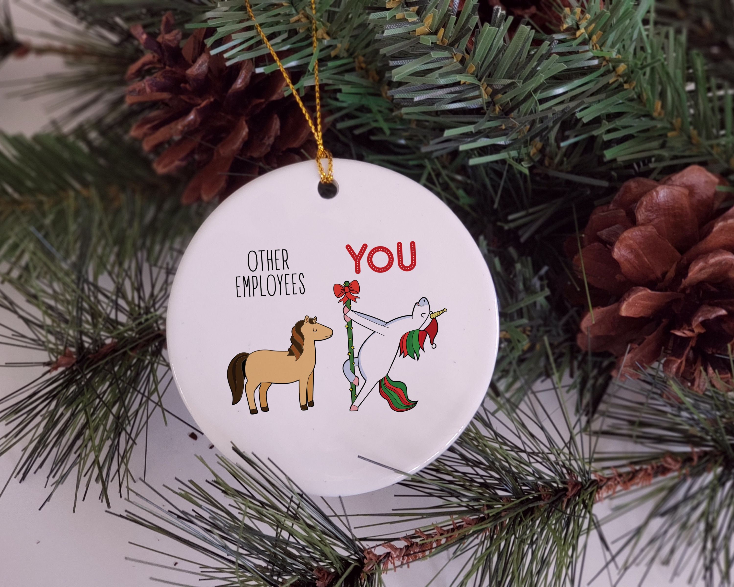 Employee Christmas Ornament Funny Employee Gift Employee Etsy