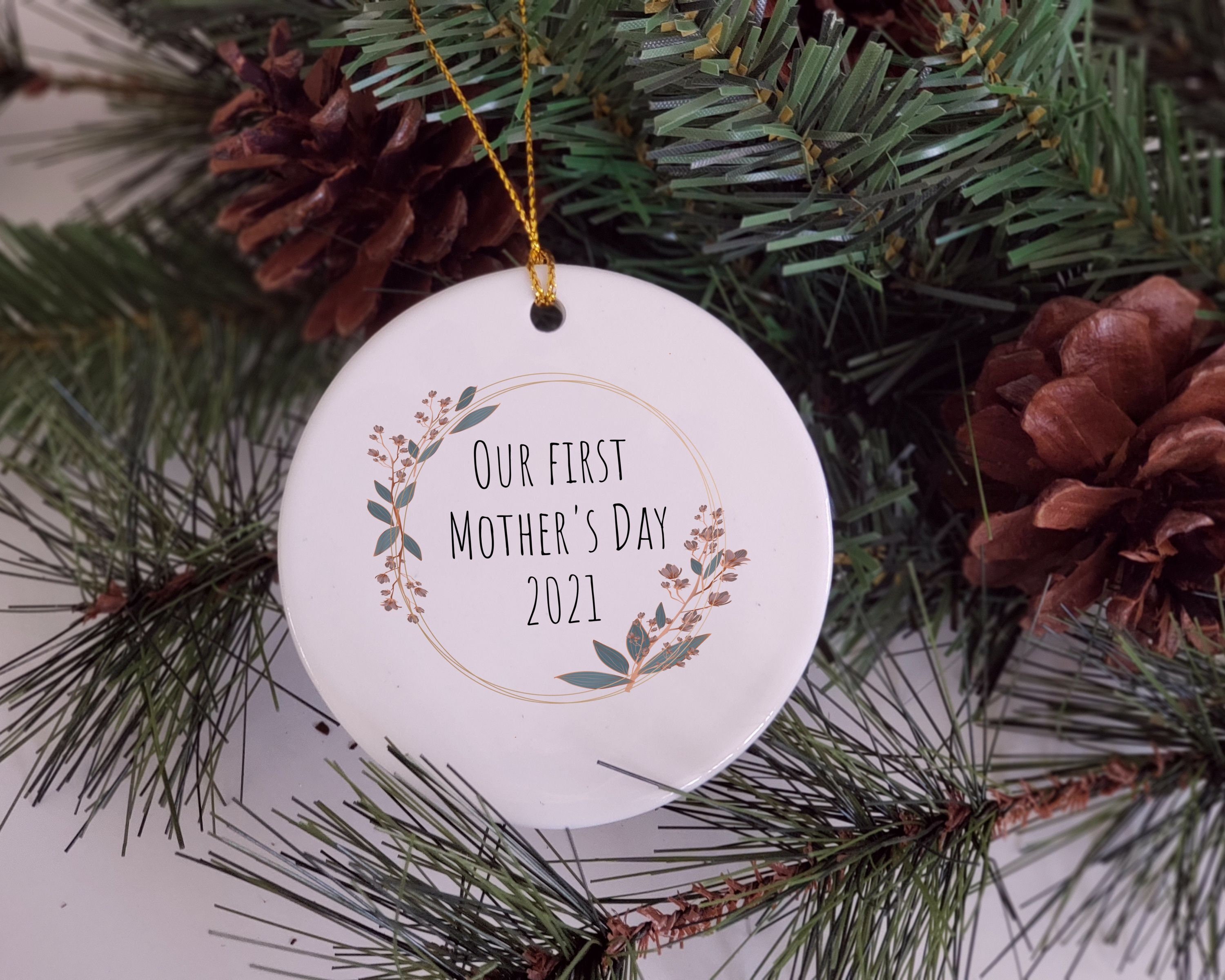 Custom Mother's Day Ornament First Mothers Day Custom Etsy