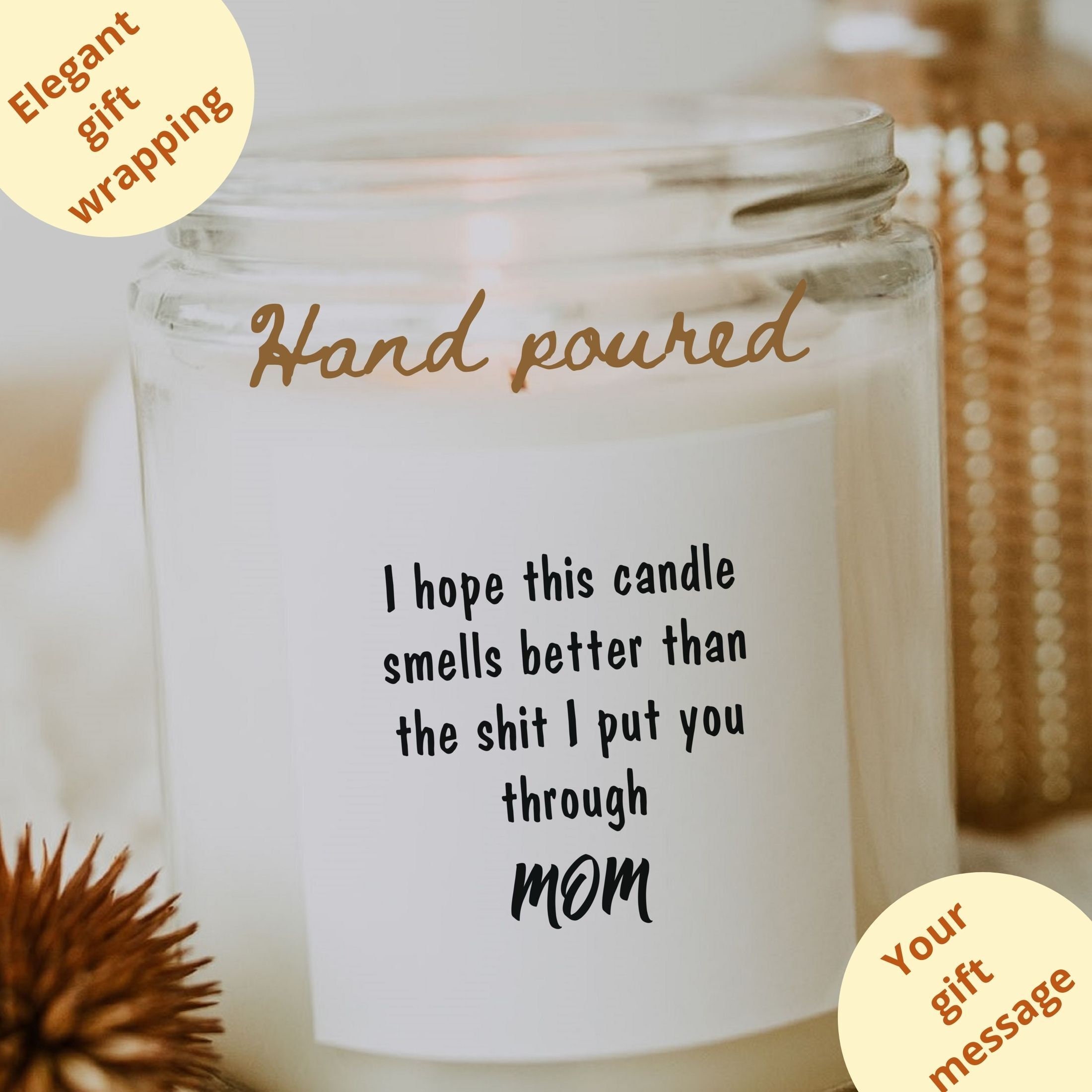 Funny Mom Birthday Candles Mothers Day Funny Candle Gift Etsy