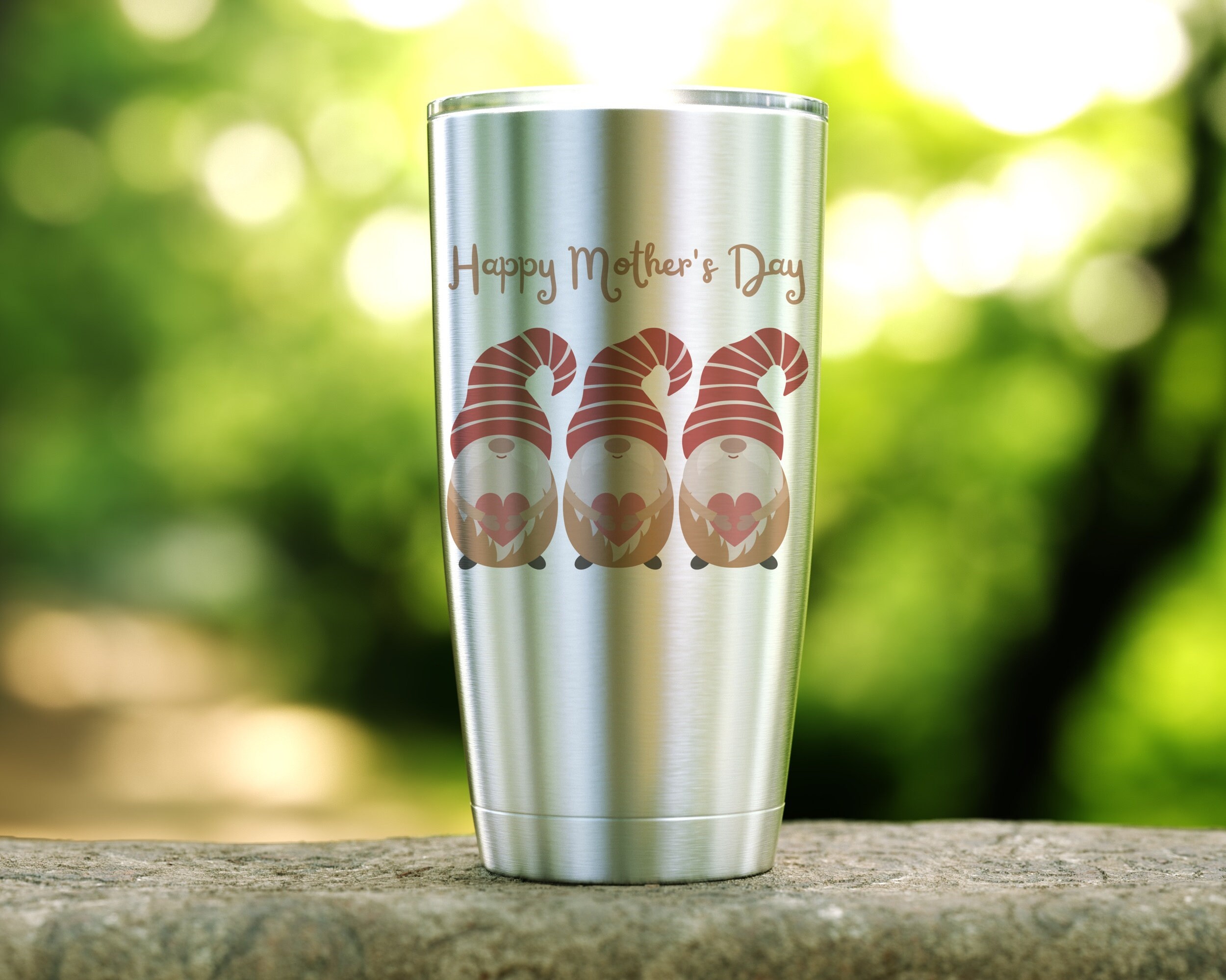 Mothers Day Gnome Tumbler Cute For Mom Travel Mug Mothers | Etsy