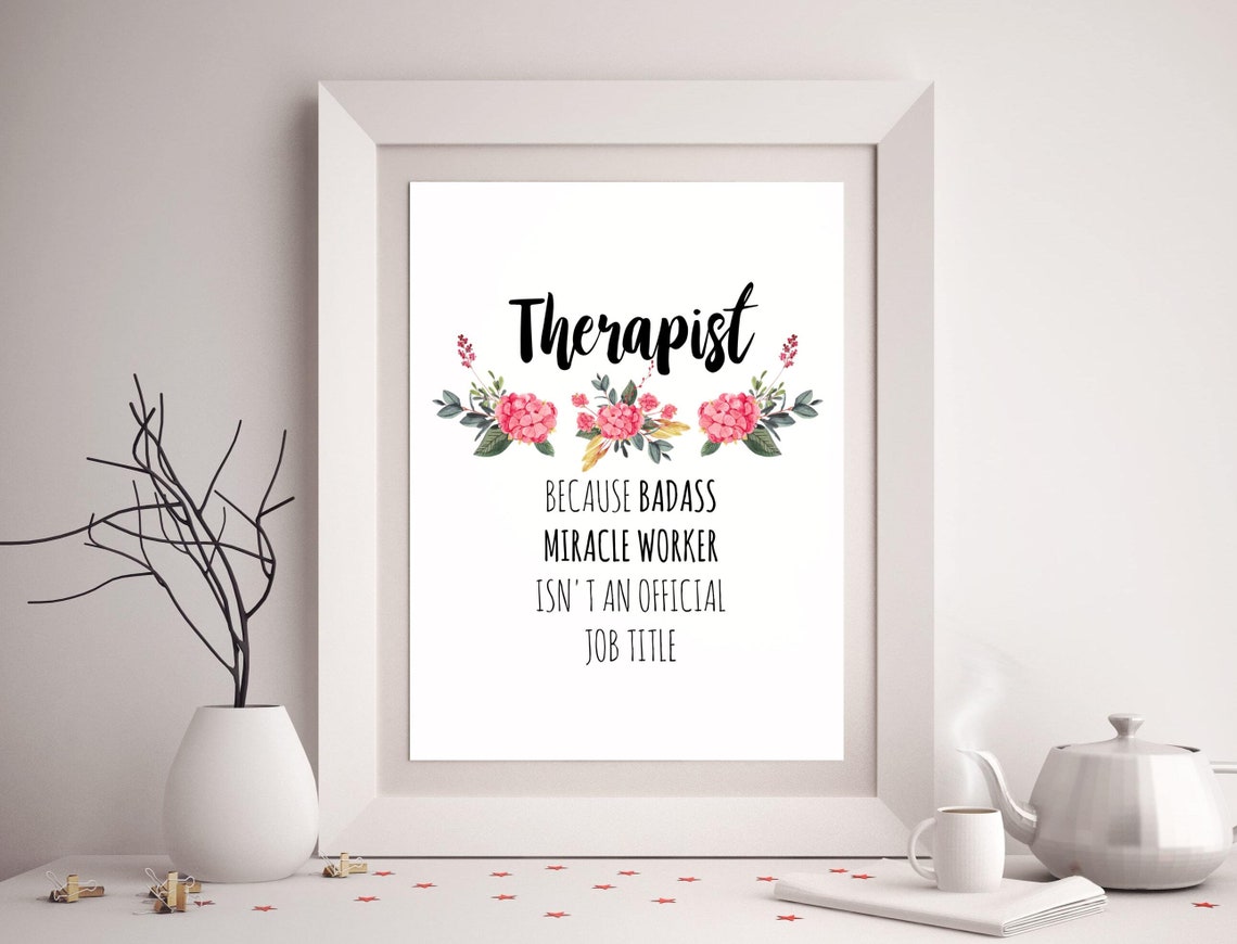 Therapist Wall Poster Psychiatrist Wall Decor Psychologist | Etsy