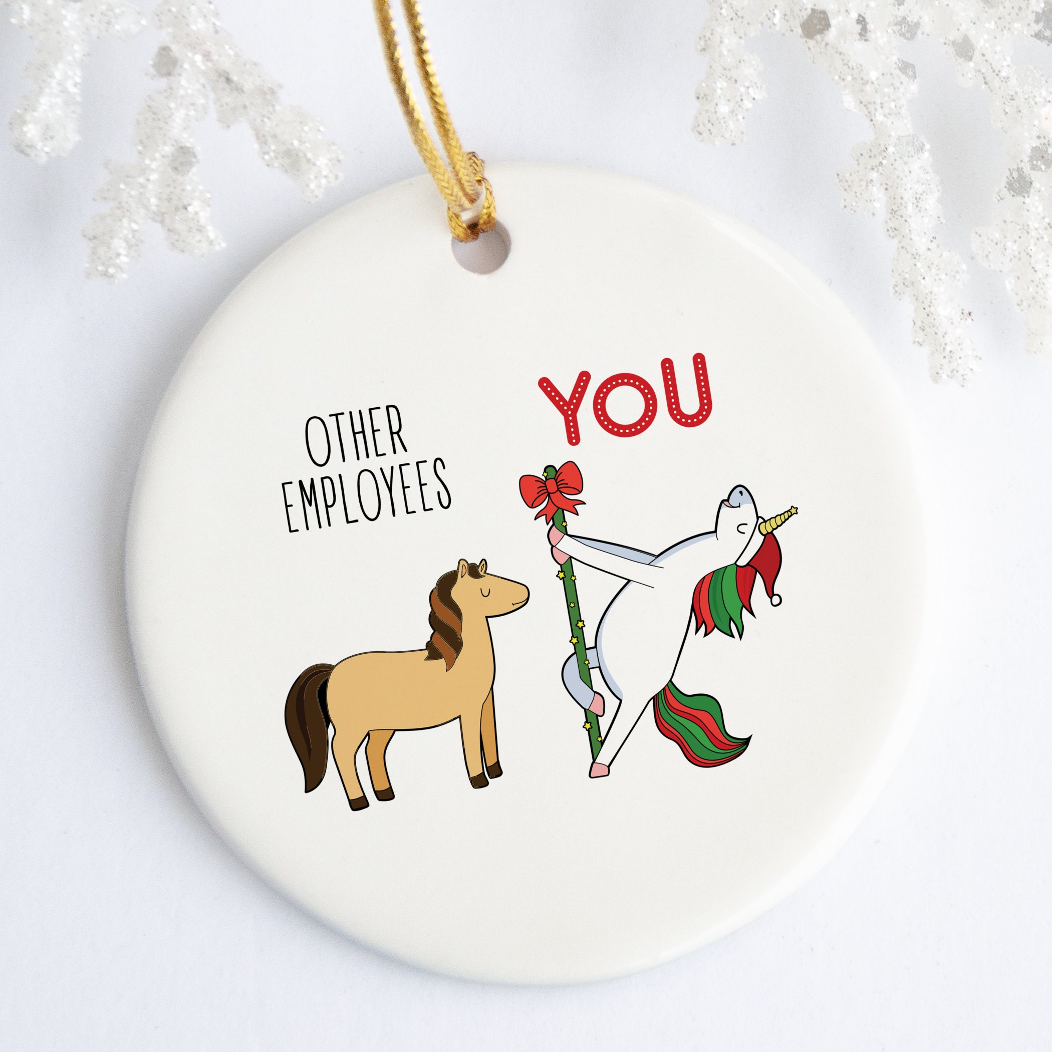 Employee Christmas Ornament Funny Employee Gift Employee Etsy