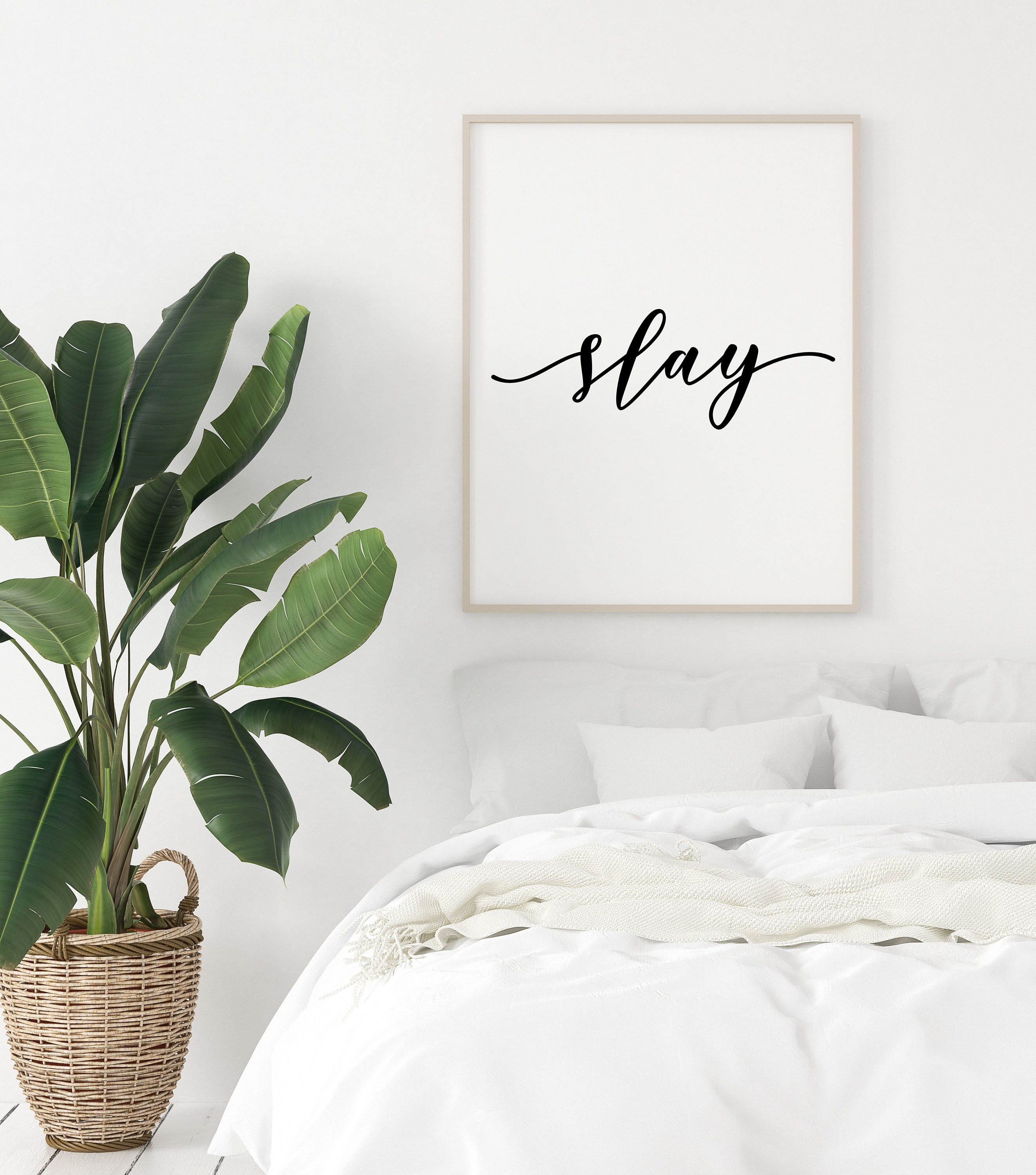 Slay Wall Decor Slay All Day Wall Poster Beyonce Gift Slay Etsy