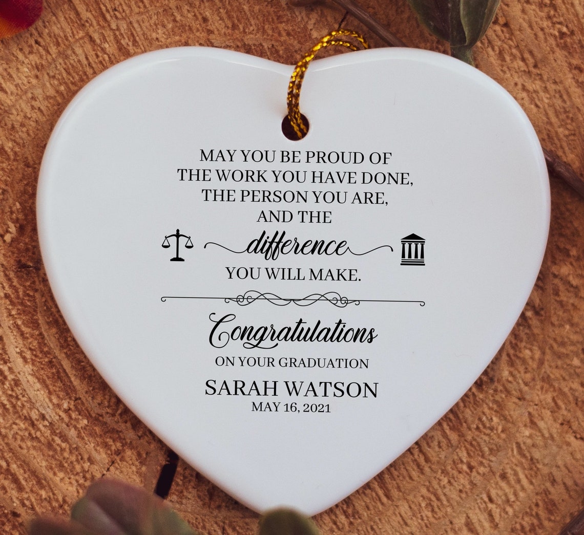 Personalized Lawyer Graduation Gift For Daughter Gift Law Etsy