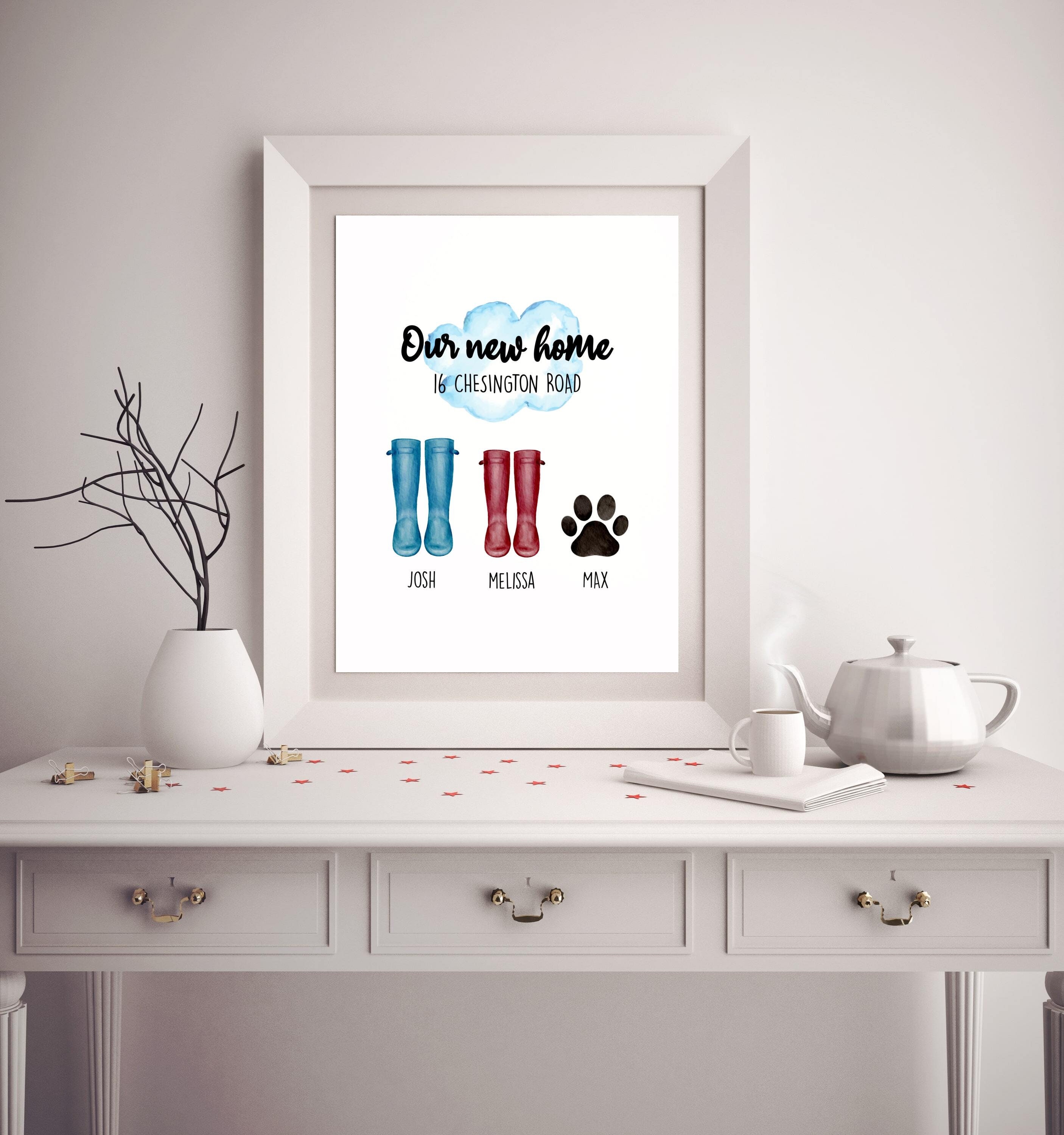 Our New Home Poster Personalized New Home Poster Etsy