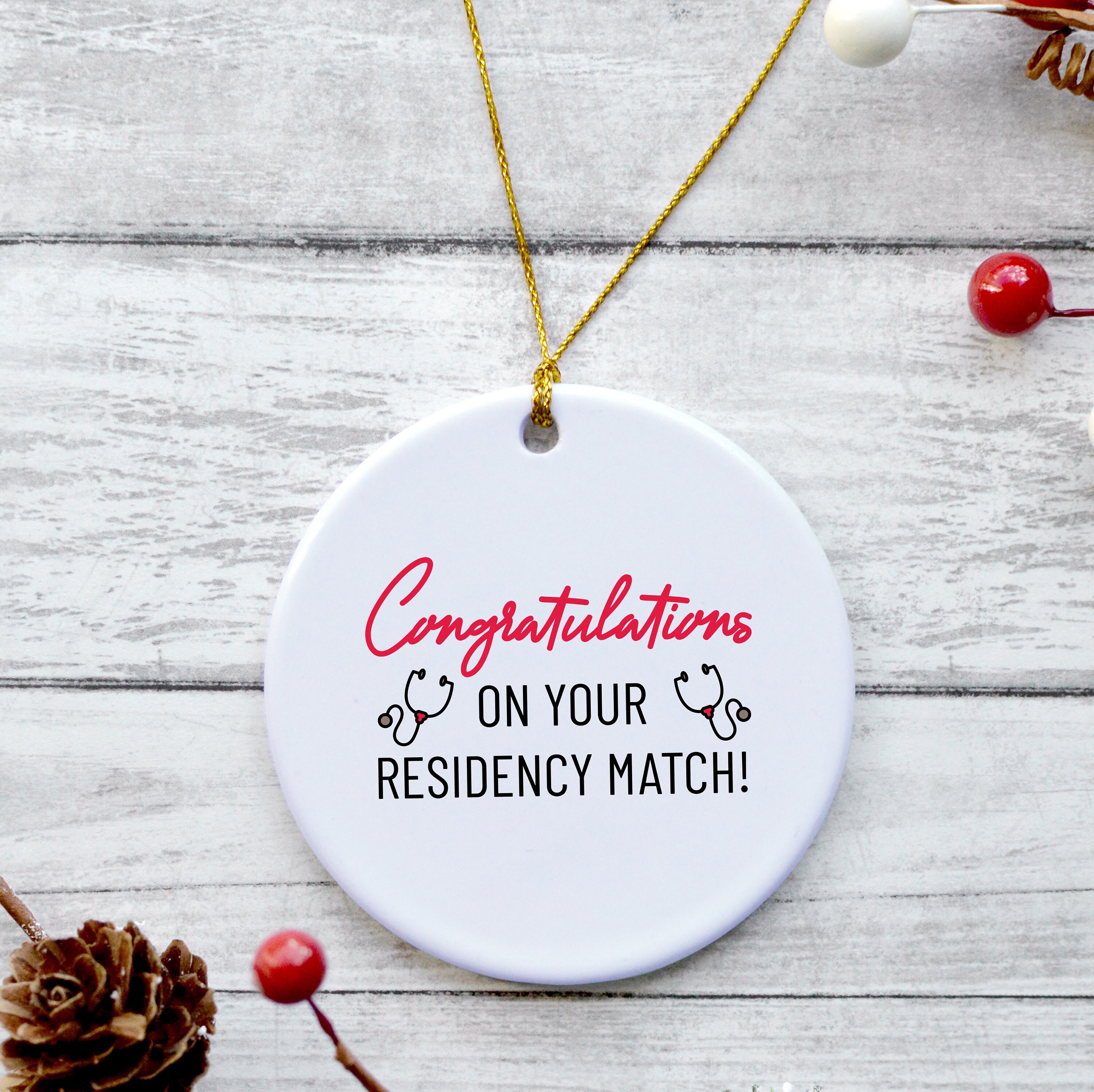 Match Day Ornament Residency Gift Medical Student Ceramic Etsy