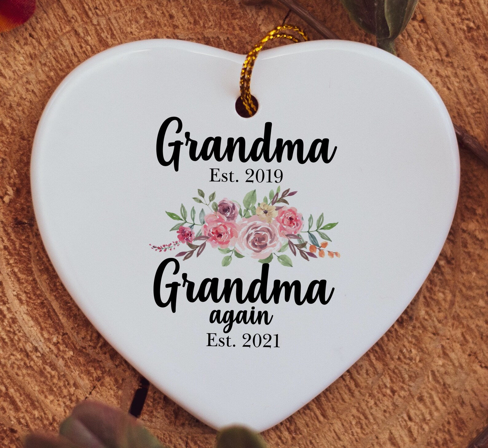 Personalized Grandma Again Gift Pregnancy Announcement To Etsy