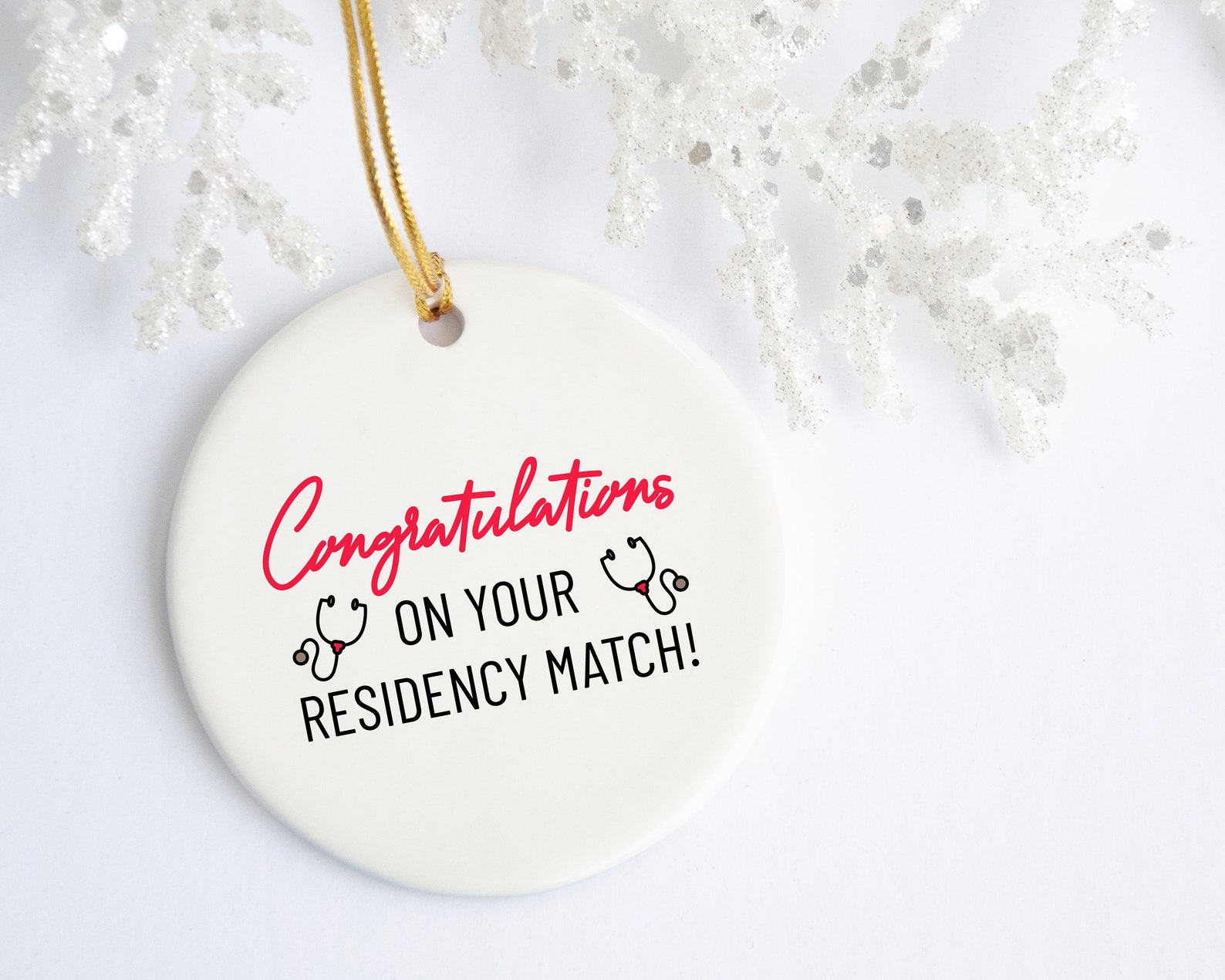 Match Day Ornament Residency Gift Medical Student Ceramic